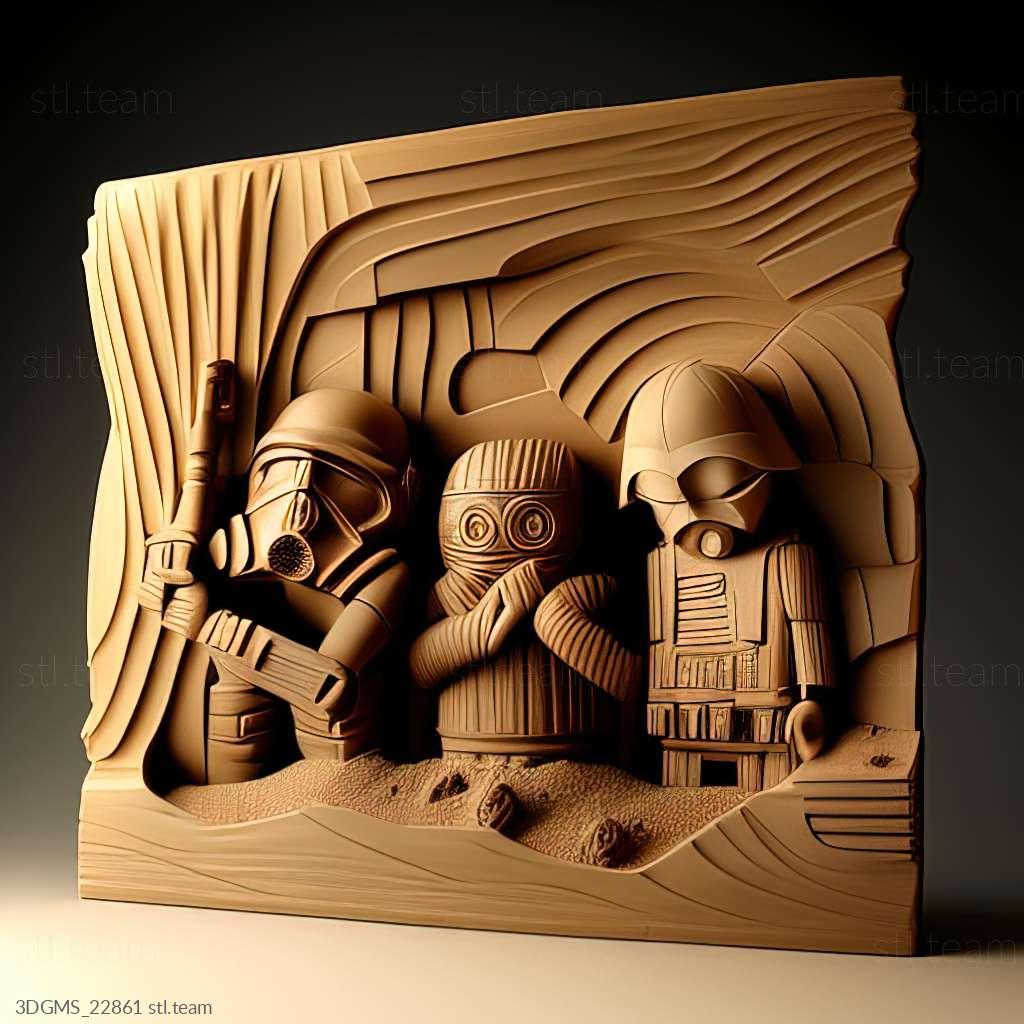 Lego Star Wars II 3D STL MAX obj